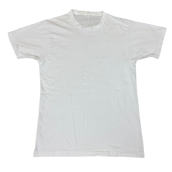 Vintage 70s Blank Single Stitch T Shirt Men's Medium Fruit of the Loom - Picture 1 of 11